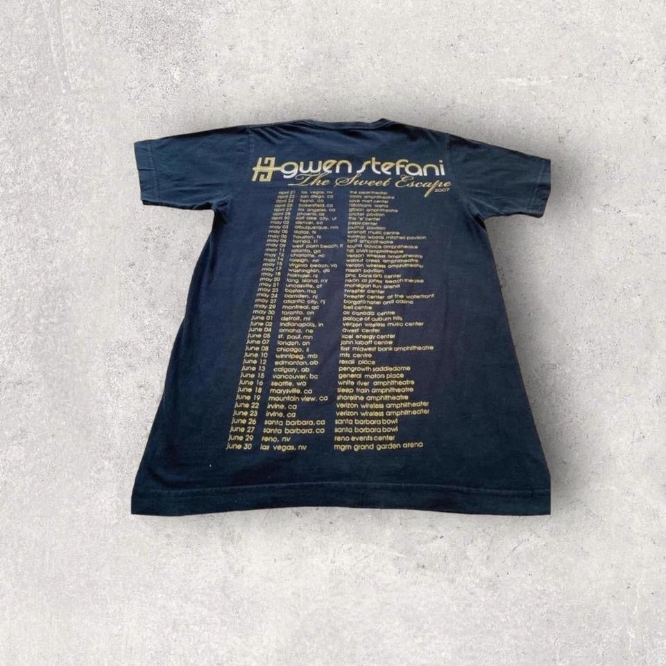 Seen Stefani 2007 Tour חולצת טי וינטג' במידה Small