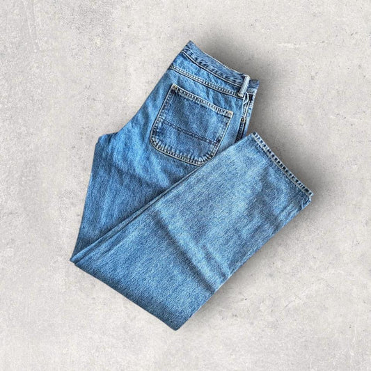 Old navy carpenters blue jeans vintage workwear denim streetwear 29x34          