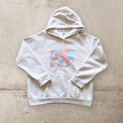 Unbranded Graphic Grey Hoodie M