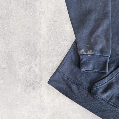 Basic Blue Hoodie Medium, blue color, bleach stain, good overall condition