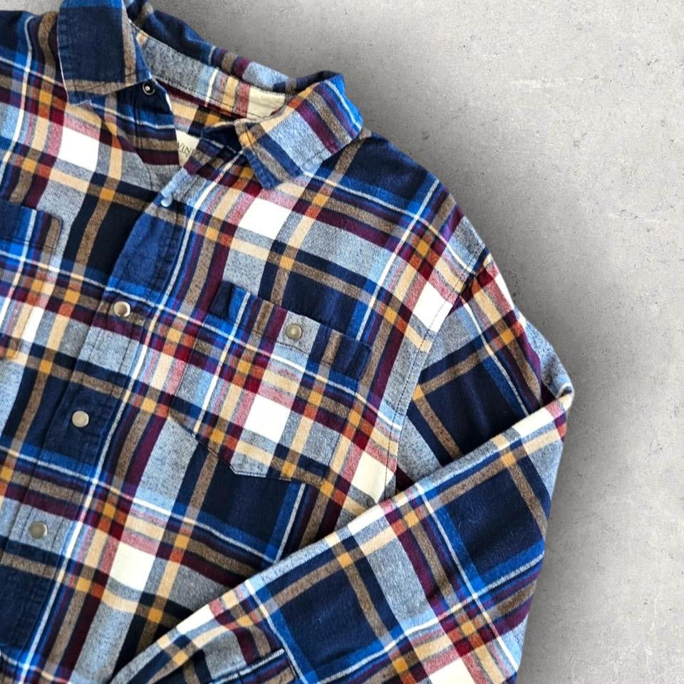 WindRiver Flannel Polo Shirt - L חולצת פולו פלאנל ווינד ריבר מידה L