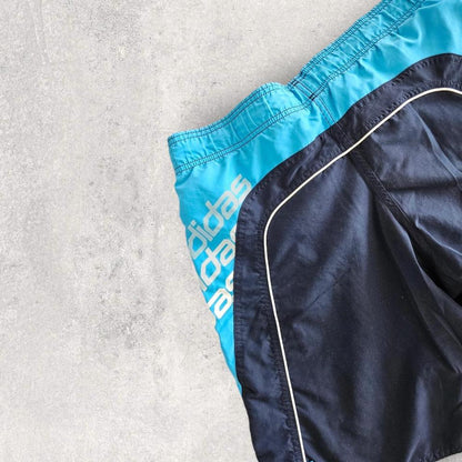 Y2K Adidas Blue and black Shorts
