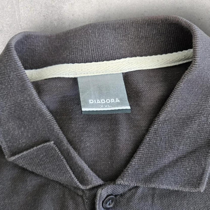 Diadora Grey Polo Tee - XXL חולצת פולו אפורה של דיאדורה במידה XXL