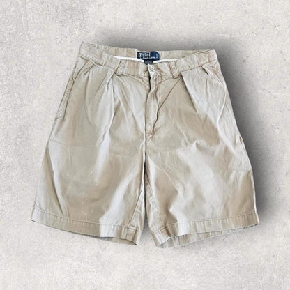 Polo Ralph Lauren Cream Shorts בצבע קרם