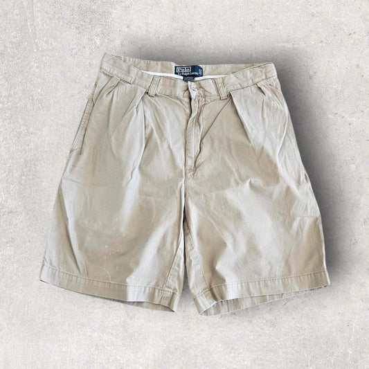 Polo Ralph Lauren Cream Shorts בצבע קרם