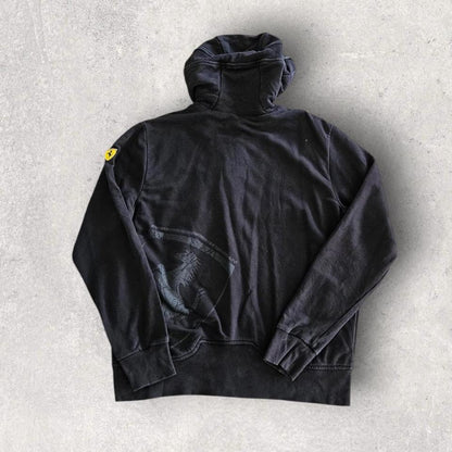 Puma X Ferrari Black Hoodie Large, black color, light fade, very good condition