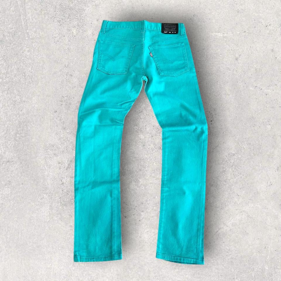 Levi’s 510 Green Jeans - Skinny - 28x28 ג'ינס ירוק בגזרה צמודה