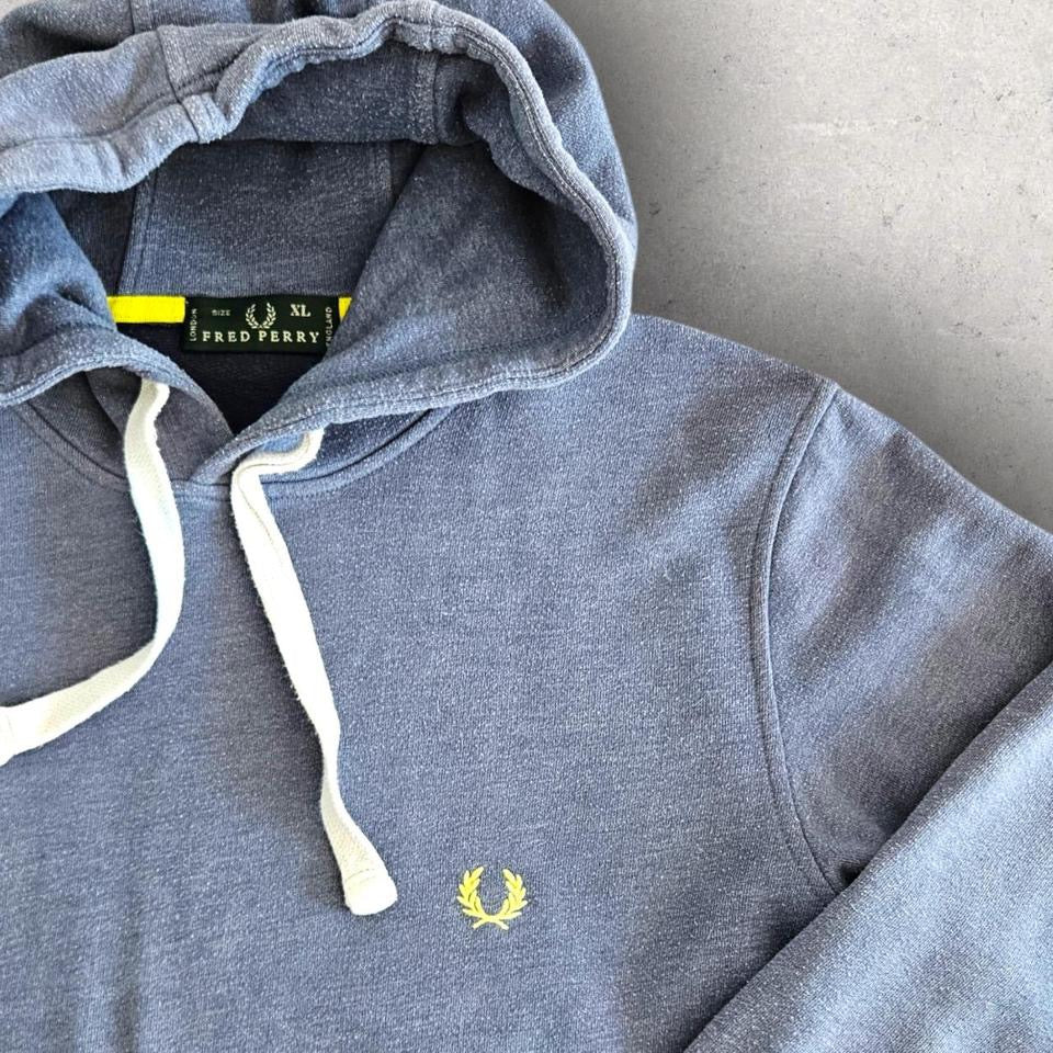 Fred Perry Blue Hoodie, large size,