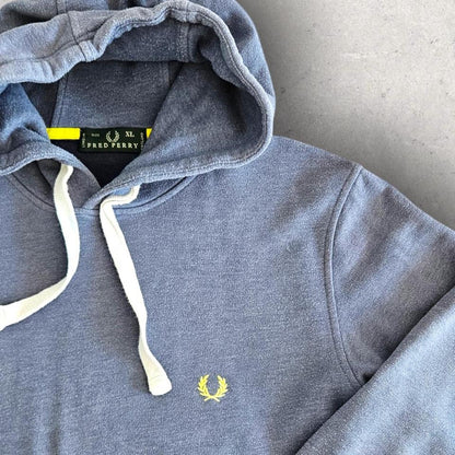 Fred Perry Blue Hoodie, large size,