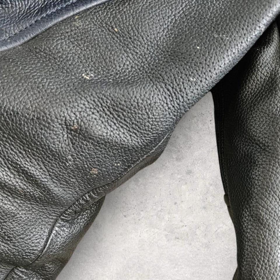 ג׳קט רכיבה Spidi מעור בצבע כחול כהה, מידה מדיום, עם מגני כתפיים ומרפקים