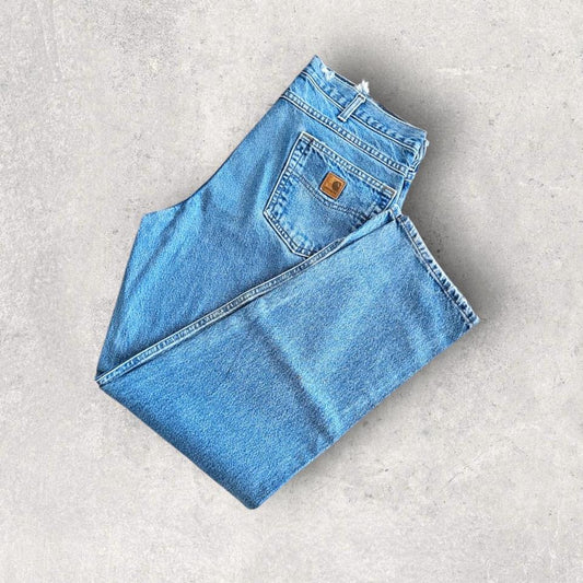 Carhartt blue jeans 36X32 classic fit vintage worn