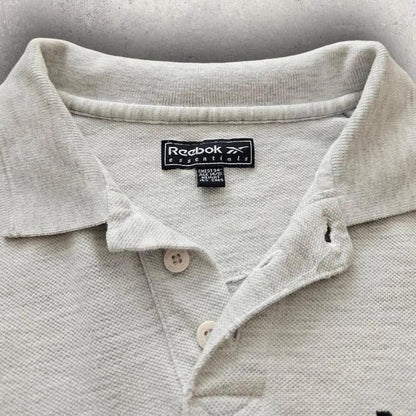 Y2K Reebok Polo - Small חולצת פולו ריבוק וינטג' במידה Small עם לוגו רקום