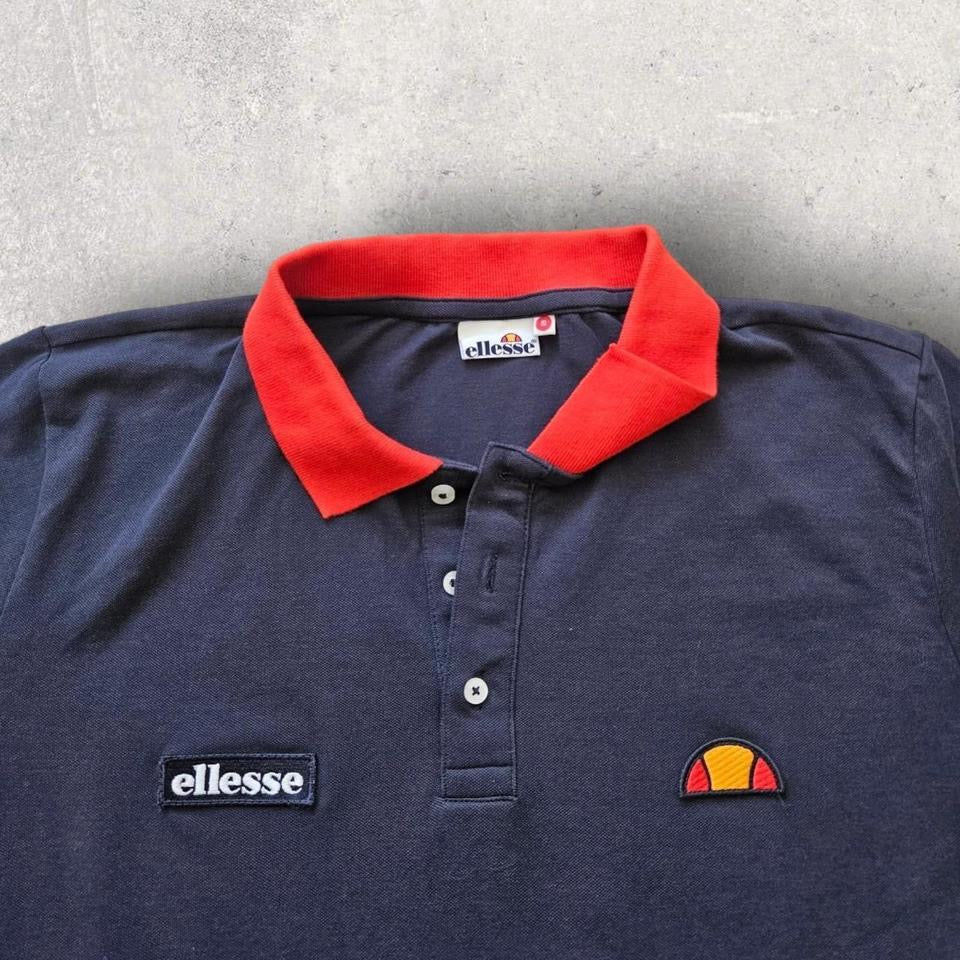 Ellesse Polo Tee - S, חולצת פולו וינטג׳ של Ellesse 