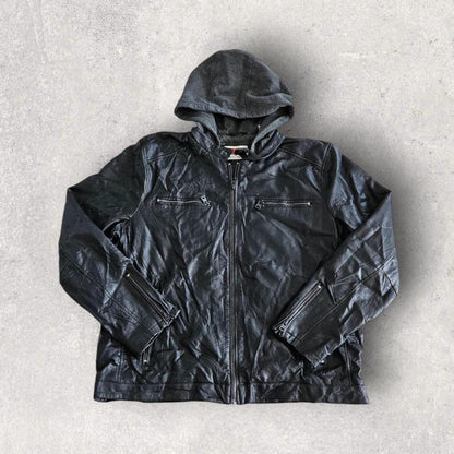 Levi’s black leather jacket xlarge in perfect condition no flaws