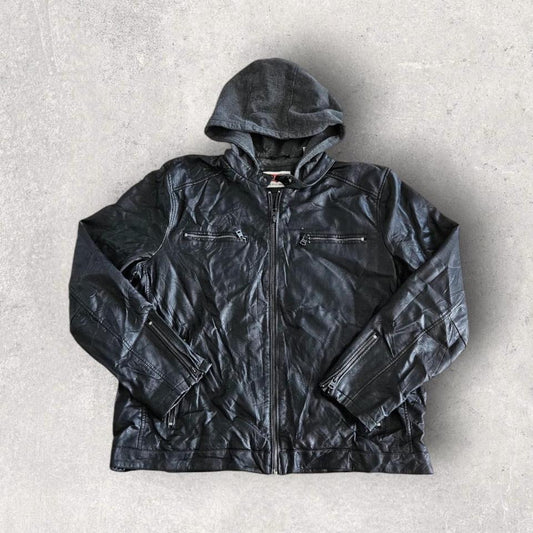Levi’s black leather jacket xlarge in perfect condition no flaws