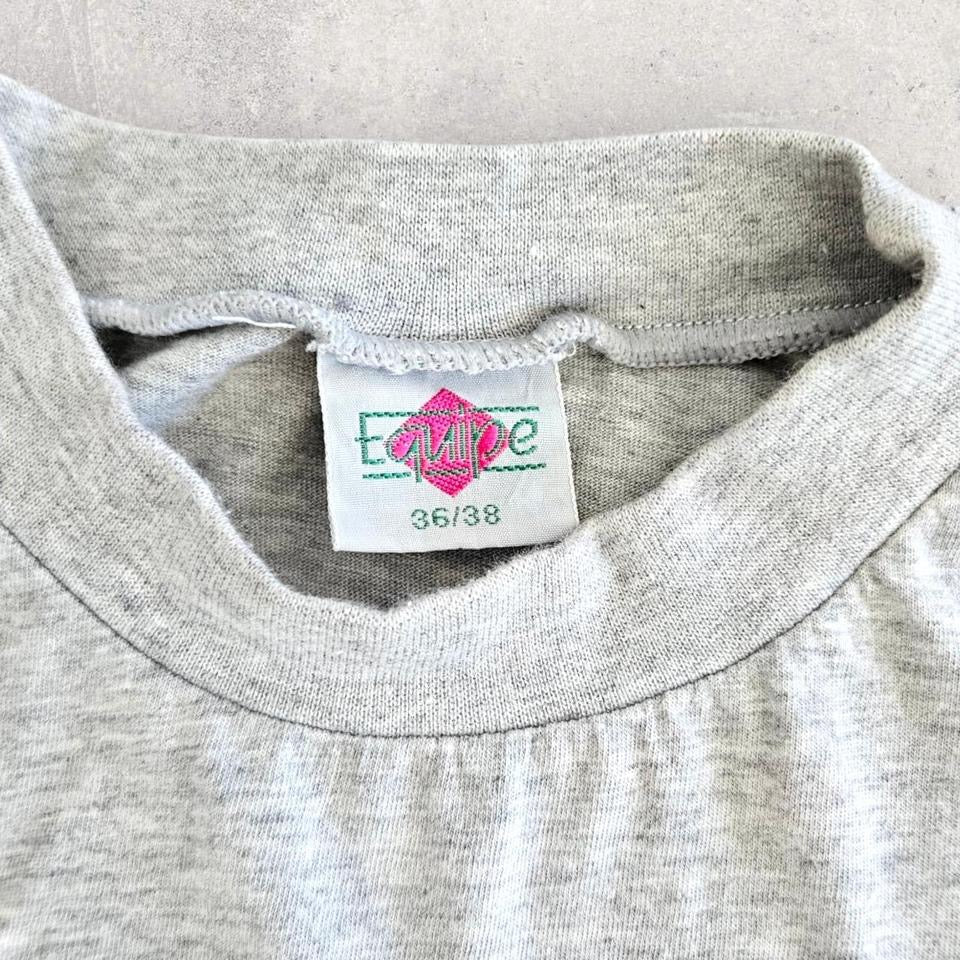 Vintage Grey Long sleeve Tee - Small חולצת וינטג' אפורה שרוול ארוך, מידה S