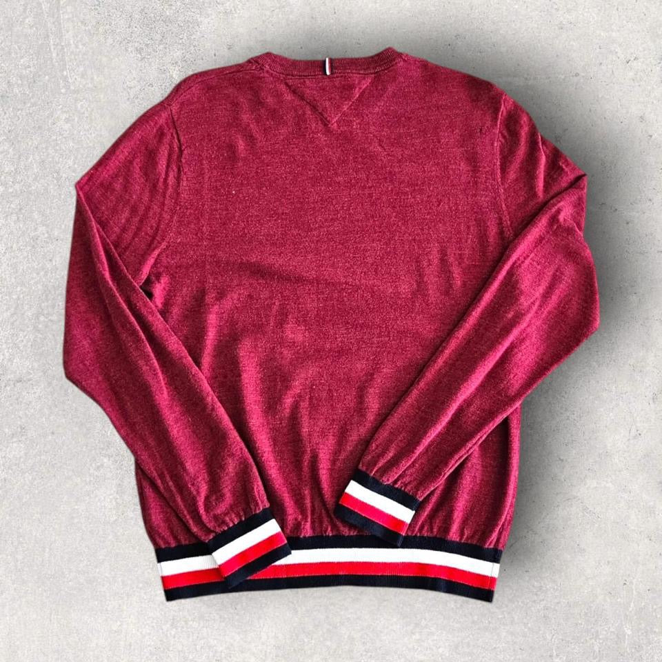 Tommy Hilfiger Red Sweater - M, סוודר אדום במידה M