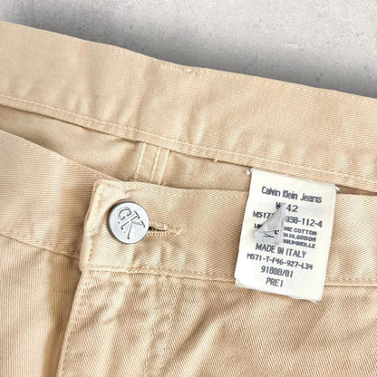 Calvin Klein Cream Jeans - 42