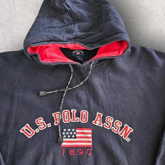 Us Polo ASSN navy Hoodie Large, baggy fit, navy color, excellent condition