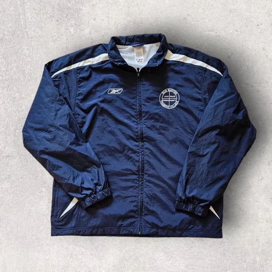 Vintage Reebok nylon jacket size L navy lightweight