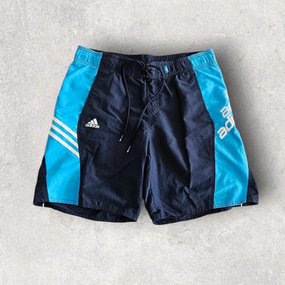 Y2K Adidas Blue and black Shorts