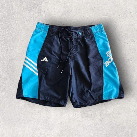 Y2K Adidas Blue and black Shorts