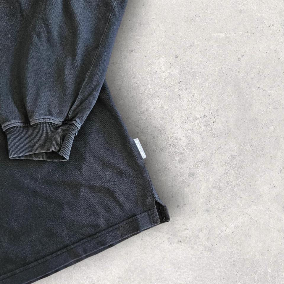 Reebok Black Logo Long Sleeve Tee - Small חולצת ריבוק שחורה שרוול ארוך, מידה S