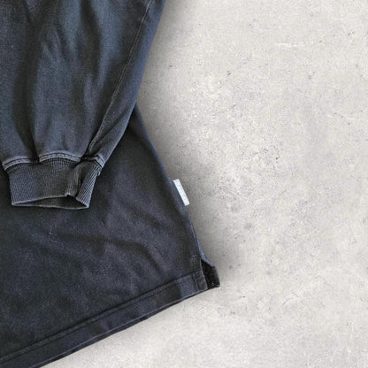 Reebok Black Logo Long Sleeve Tee - Small חולצת ריבוק שחורה שרוול ארוך, מידה S