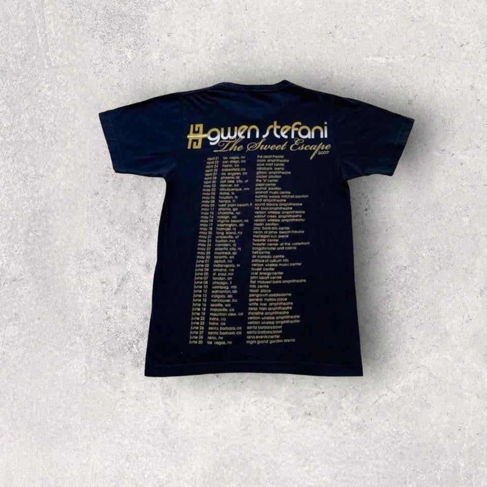 Seen Stefani 2007 Tour חולצת טי וינטג' במידה Small