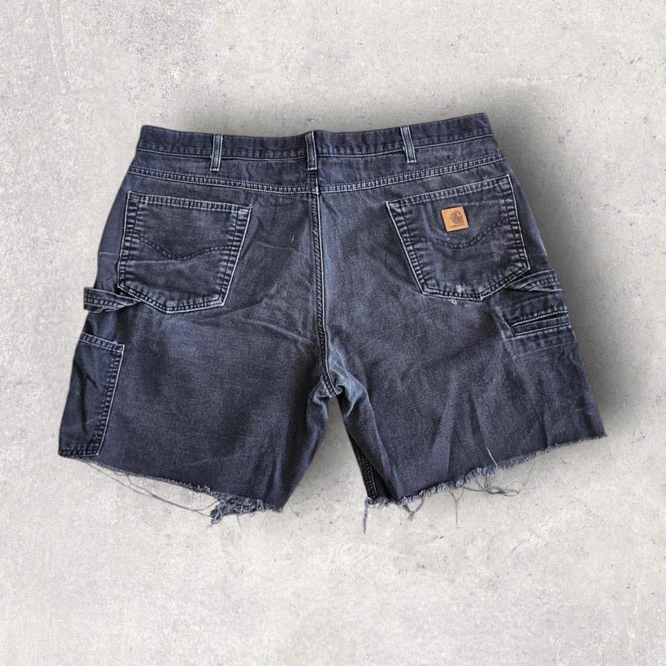 Carhartt black carpenters short jeans W40 vintage workwear streetwear