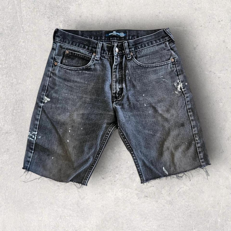 Y2K Lee black short jeans W32