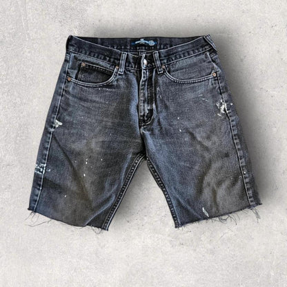 Y2K Lee black short jeans W32