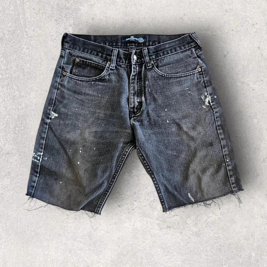 Y2K Lee black short jeans W32