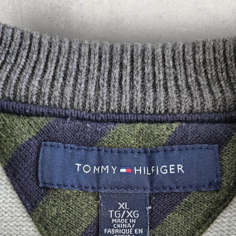 Tommy Hilfiger Stripes Sweater - XL, סוודר פסים טומי הילפיגר מידה XL