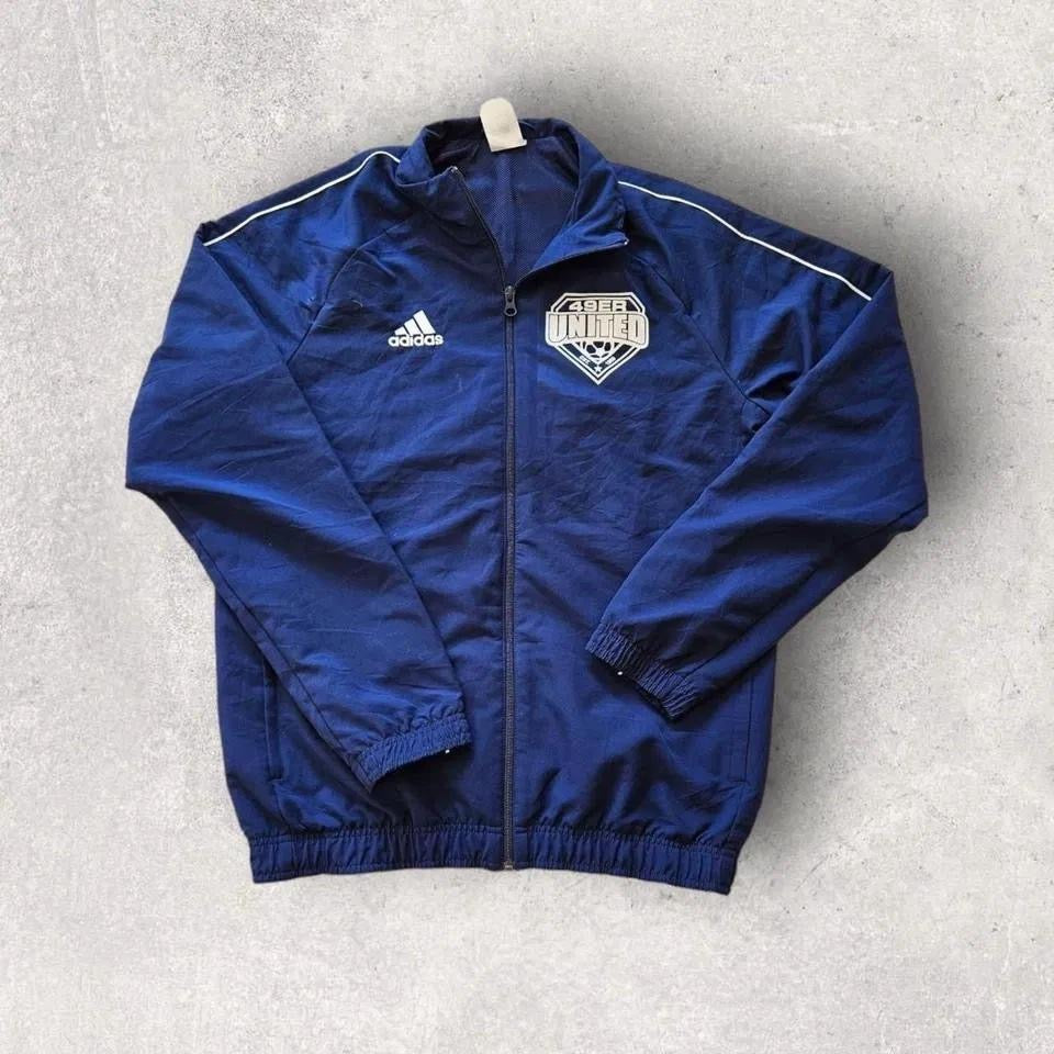 Adidas Sports Track Top - S, ג'קט ספורט וינטג' אדידס במידה S 