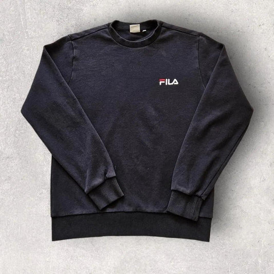 Fila black crewneck - S, סווטשירט יוניסקס שחור של FILA במידה S