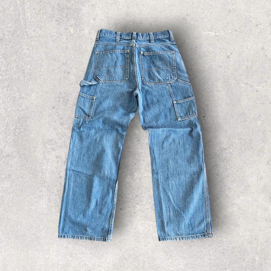 George blue carpenters jeans 30x30 vintage workwear denim streetwear         