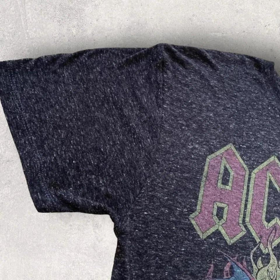 Ac/dc devil print T-shirt - M official vintage rock band shirt