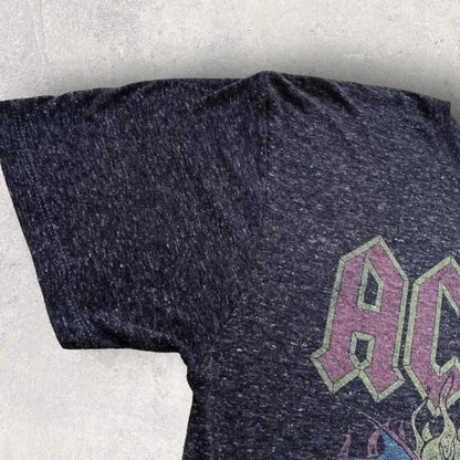 Ac/dc devil print T-shirt - M official vintage rock band shirt