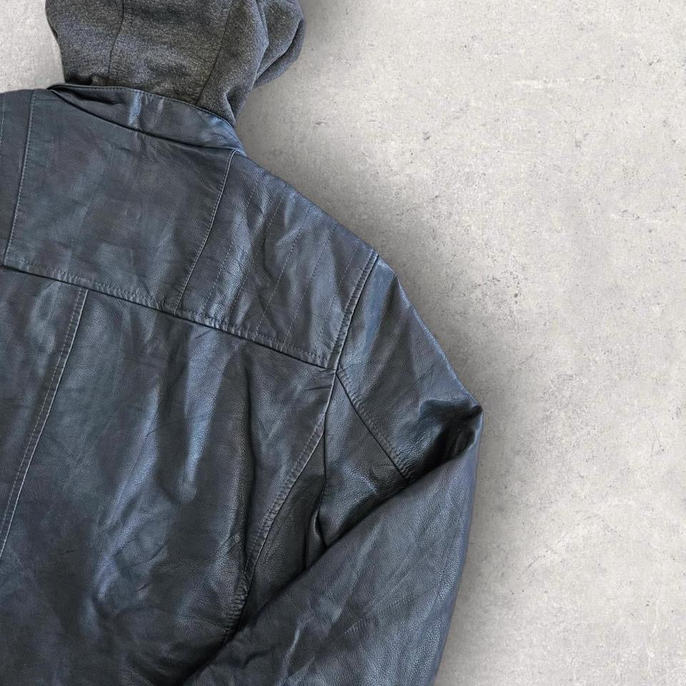 Y2K Levi’s leather jacket large vintage streetwear
