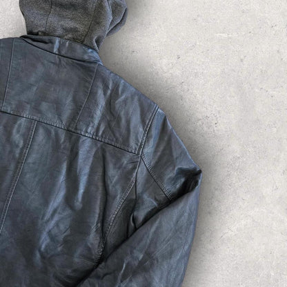 Y2K Levi’s leather jacket large vintage streetwear