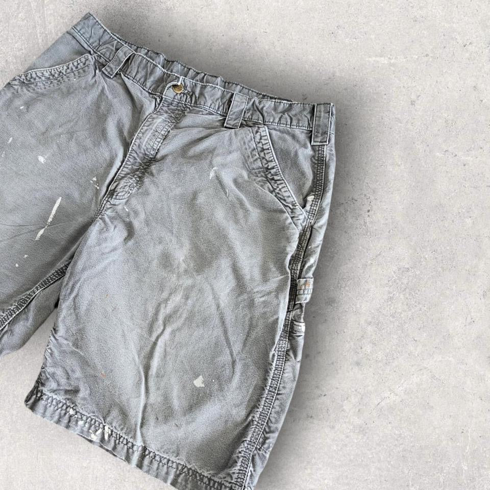 Carhartt grey carpenters shorts W38 vintage workwear streetwear