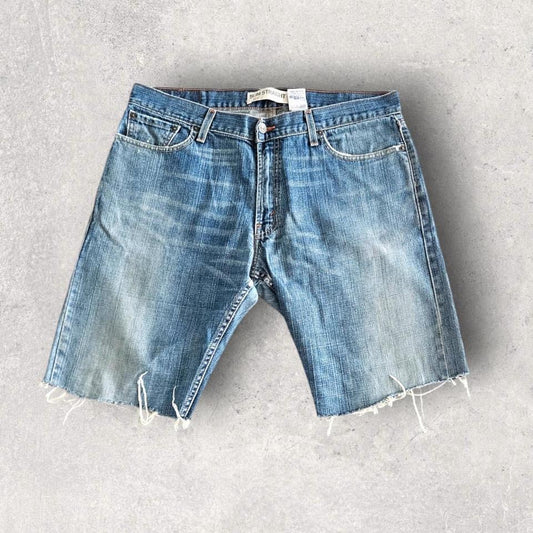 Levi’s 514 Navy Short Jeans – W36 ג’ינס קצר וינטאג’ כחול כהה