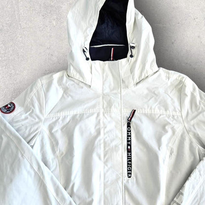 Tommy Hilfiger white ski jacket size XL, small stain on shoulder