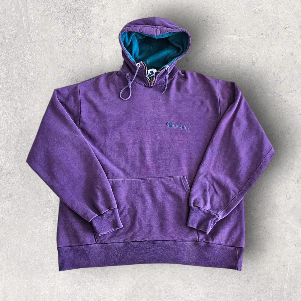 Vintage Champion Purple Hoodie - XL