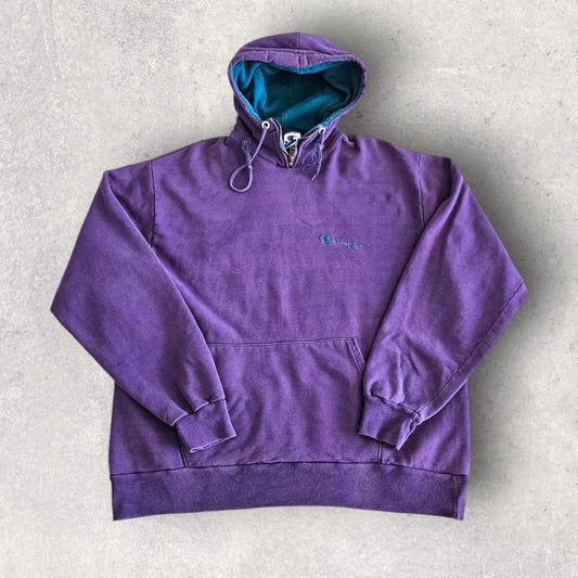 Vintage Champion Purple Hoodie - XL