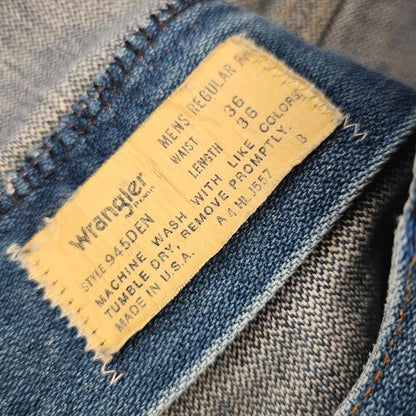 Wrangler Navy Short Jeans – W36 ג’ינס קצר נייבי וינטאג’