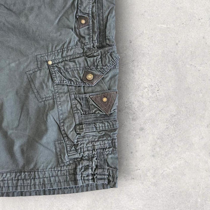 Geographical Norway green cargo shorts W40 vintage streetwear         