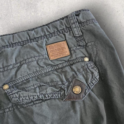 Geographical Norway green cargo shorts W40 vintage streetwear         
