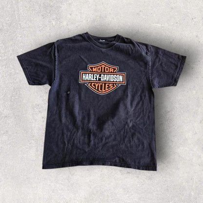 Vintage 1996 Harley Davidson Tee - L חולצת טי וינטאג' מקורית משנת 1996 של הארלי דיווידסון, מידה L